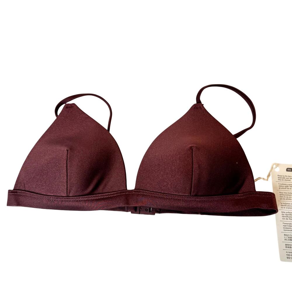 Zimmermann Triangle Bikini Top - Burgundy NWT Size 1 A/B SMALL